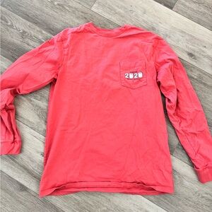 Vineyard Vines Red Long Sleeve Tee